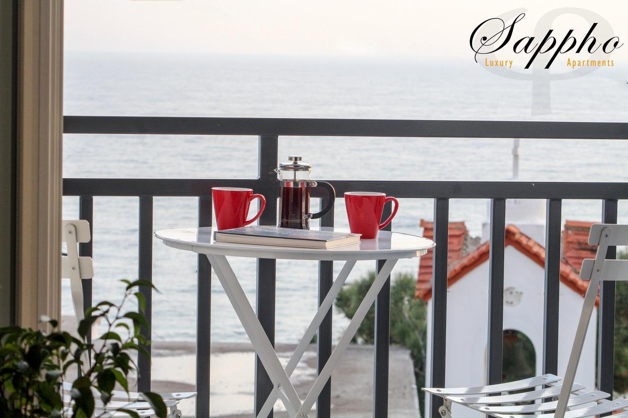 Sappho Plomari Aparthotel ภายนอก รูปภาพ